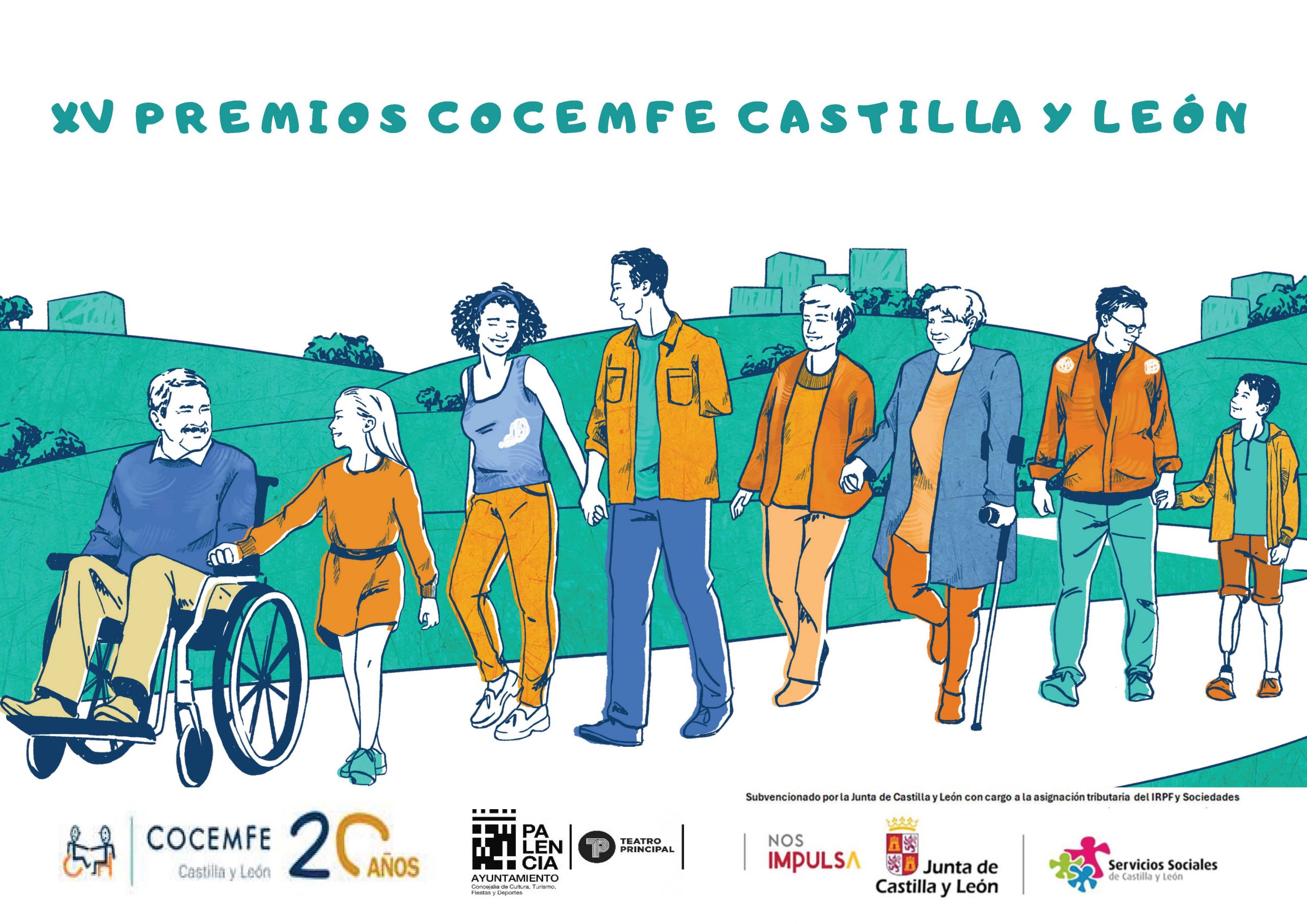 Cartel XV PREMIOS COCEMFE CASTILLA Y LEÓN