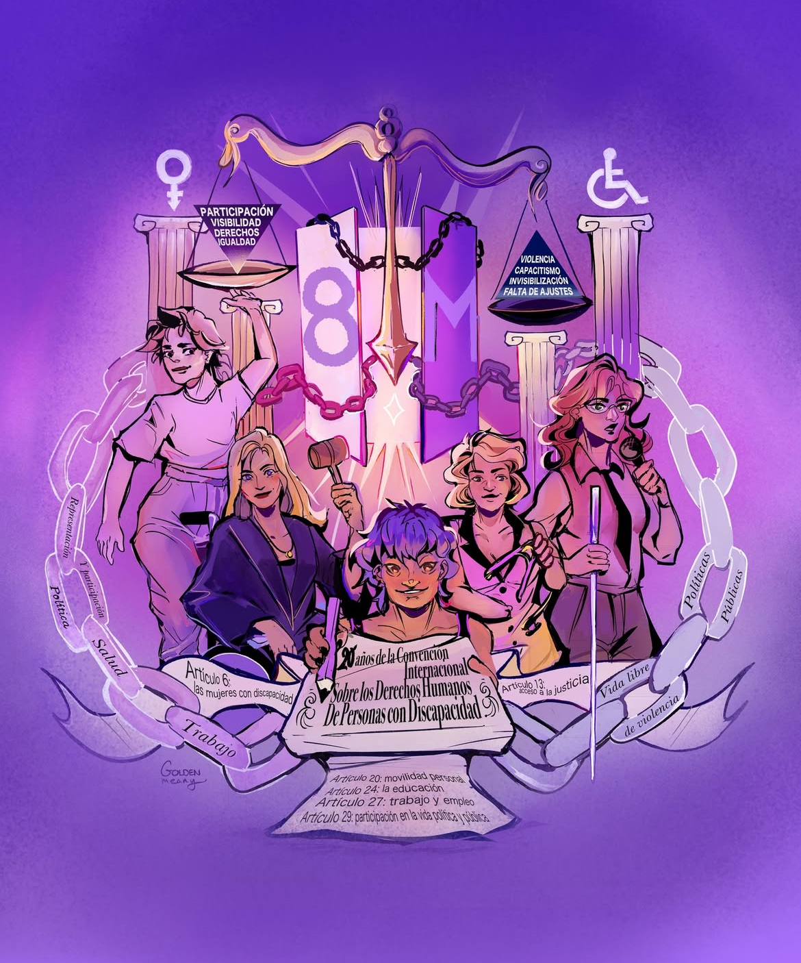 8M:todos los derechos, todas las mujeres.