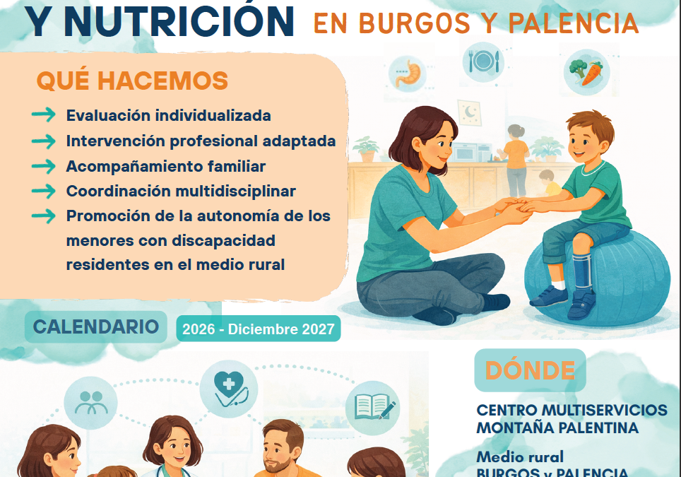 ConVive Rural, el programa de Cocemfe CyL en el medio rural de Burgos y Palencia para la infancia con discapacidad