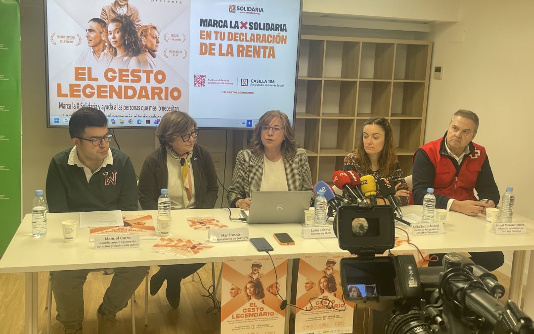 Las entidades sociales de Castilla y León animan a marcar la X Solidaria en la declaración de la renta