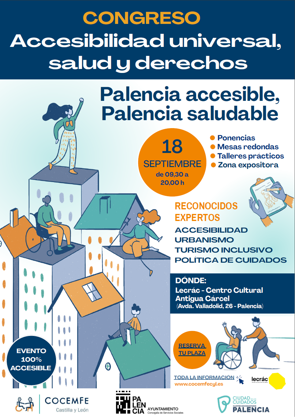 CARTEL CONGRESO ACCESIBILIDAD Y SALUD PALENCIA