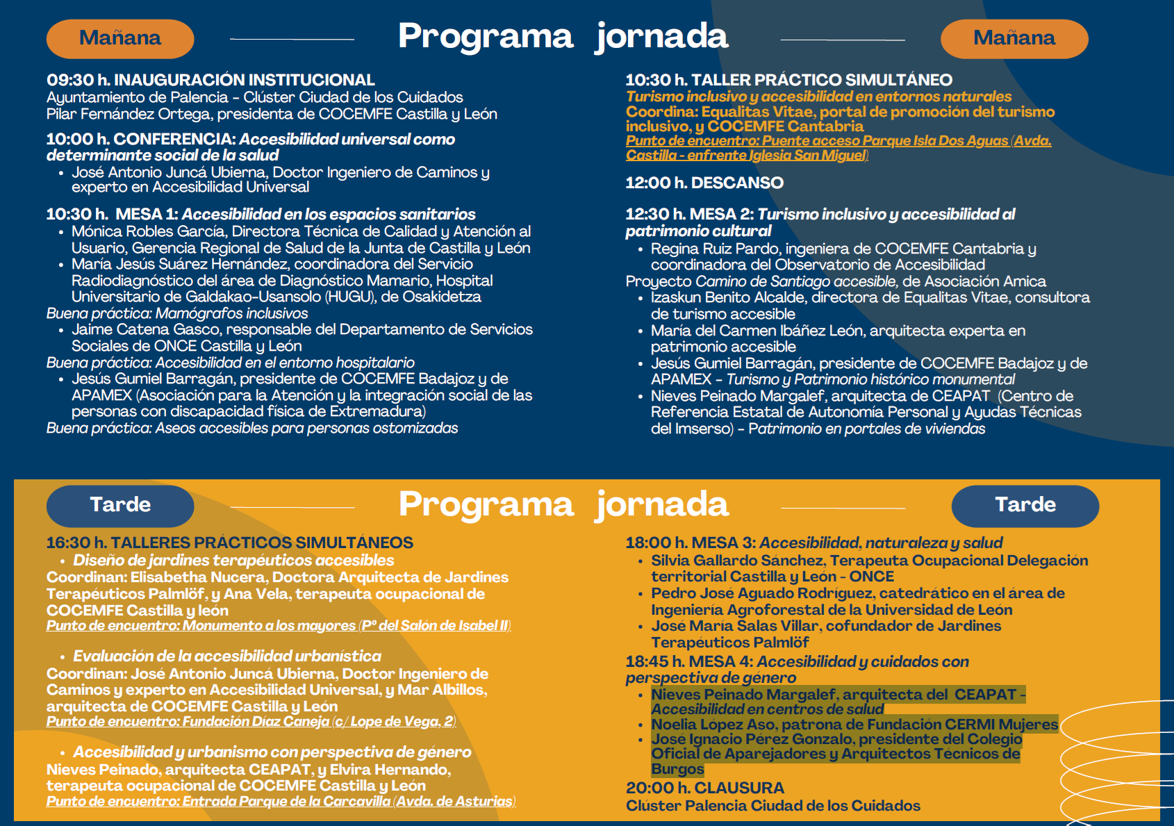 PROGRAMA CONGRESO ACCESIBILIDAD Y SALUD PALENCIA 2